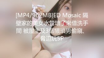 [MP4/962MB]ED Mosaic 隔壁家的美女水管壞了來借洗手間 被屋主及3個猥瑣男偷窺、脅迫玩5P