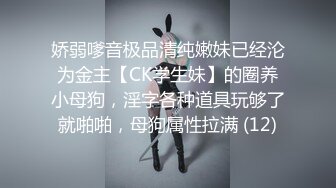 娇弱嗲音极品清纯嫩妹已经沦为金主【CK学生妹】的圈养小母狗，淫字各种道具玩够了就啪啪，母狗属性拉满 (12)