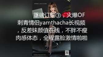 ⚫️⚫️重磅订购③，火爆OF刺青情侣yamthacha长视频，反差妹颜值在线，不胖不瘦肉感体态，全程露脸激情啪啪